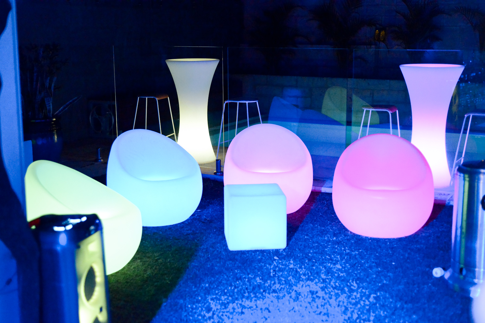 Glow furniture outdoor setup